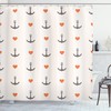 Hearts Sweet Romantic Beach Holiday Party Leisure Anchor Shower Curtain