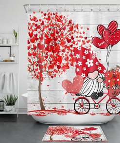 Heartwarming Shower Curtain Design