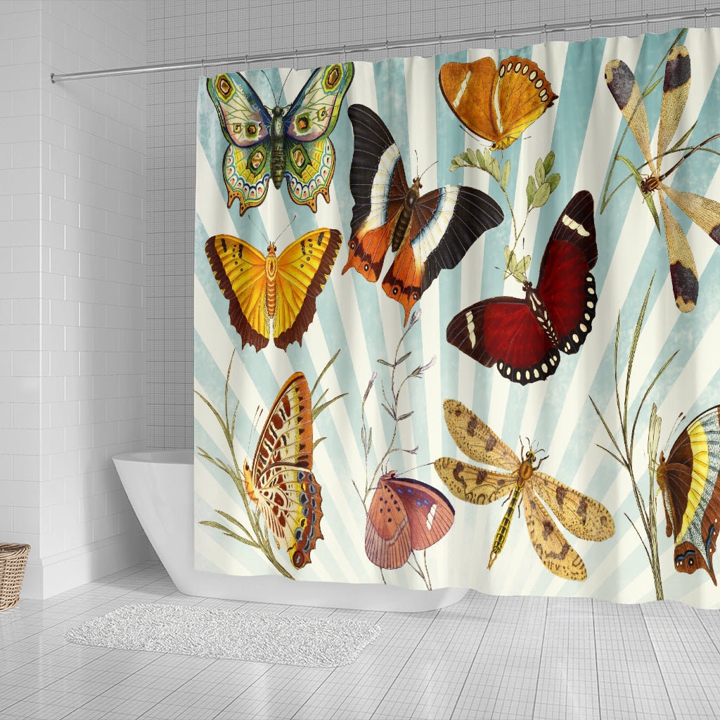 Heavenly Butterfly Shower Curtain For Refreshing Bathroom Decor