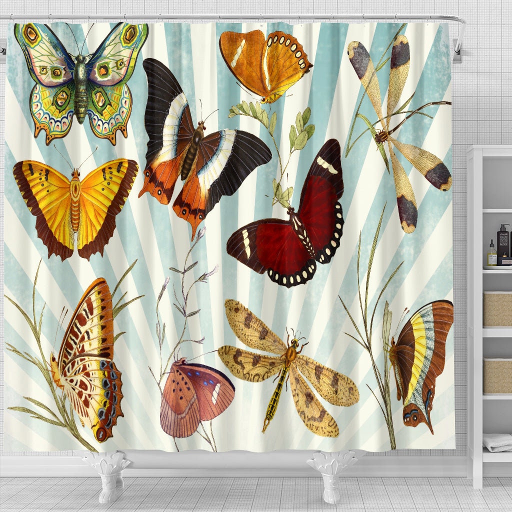 Heavenly Butterfly Shower Curtain For Refreshing Bathroom Decor - Image 2