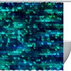 Heavy Duty Mermaid Sequined Shower Curtain Waterproof Bathroom Hotel Curtain