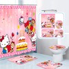 Hello Kitty Cake Shower Curtain, Cute And Colorful Bathroom Decor