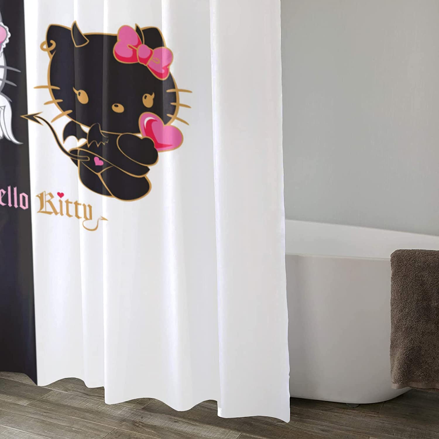 Hello Kitty Cartoon Shower Curtain For Cute And Cuddly Bathroom Decor - Image 2