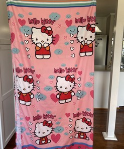 Hello Kitty Fabric Shower Curtain Standard Size With Adorable Design For Your Bathroom
