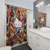 Hello Kitty Graffiti Shower Curtain - A Cool And Unique Addition To Your Bathroom Decor