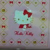 Hello Kitty Pink Color Red Bow Sanrio Waterproof Fabric Shower Curtain
