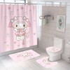 Hello Kitty Rabbit Shower Curtain for Cute and Girly Bathroom Decor