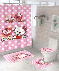 Hello Kitty Shower Curtain for Tub and Bathroom to Add a Sweet Touch to Your Bathroom Decor