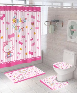 Hello Kitty Waterproof Shower Curtain That Will Make Your Bathroom Even Cuter