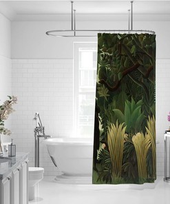 Henri Rousseau Bath Curtain Set: Get A Piece Of Art In Your Bathroom Decor