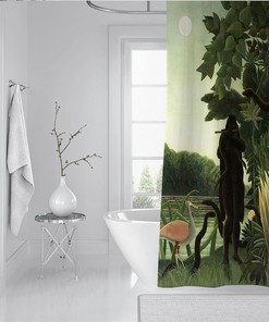 Henri Rousseau Bath Curtain Set: Get A Piece Of Art In Your Bathroom Decor