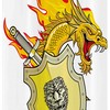 Heroic And Dramatic Dragon Stall Shower Curtain For A Bold Bathroom