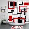 Hexagon Geometric Shower Curtain With Modern Vibes