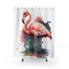 High Quality Custom Designed Flamingo Shower Curtain - Artistic Bathroom Decor