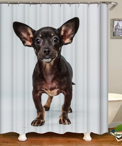 High-Quality 3D Pet Puppy Dog Animals Bathroom Shower Curtain