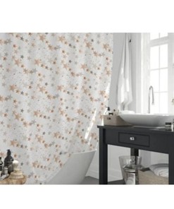 High-Quality Star Shower Curtain with Digital Print for Chic Bathroom Decor