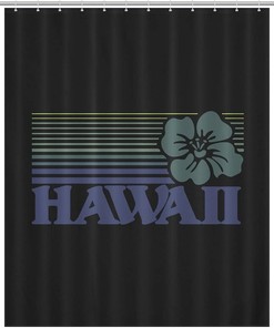 High-Quality Water Resistant Hawaii Shower Curtain For Bathrooms