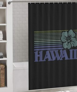 High-Quality Water Resistant Hawaii Shower Curtain For Bathrooms