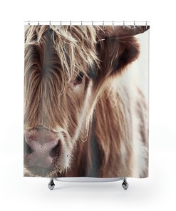 Highland Cow Shower Curtain By Southern Prairies Co