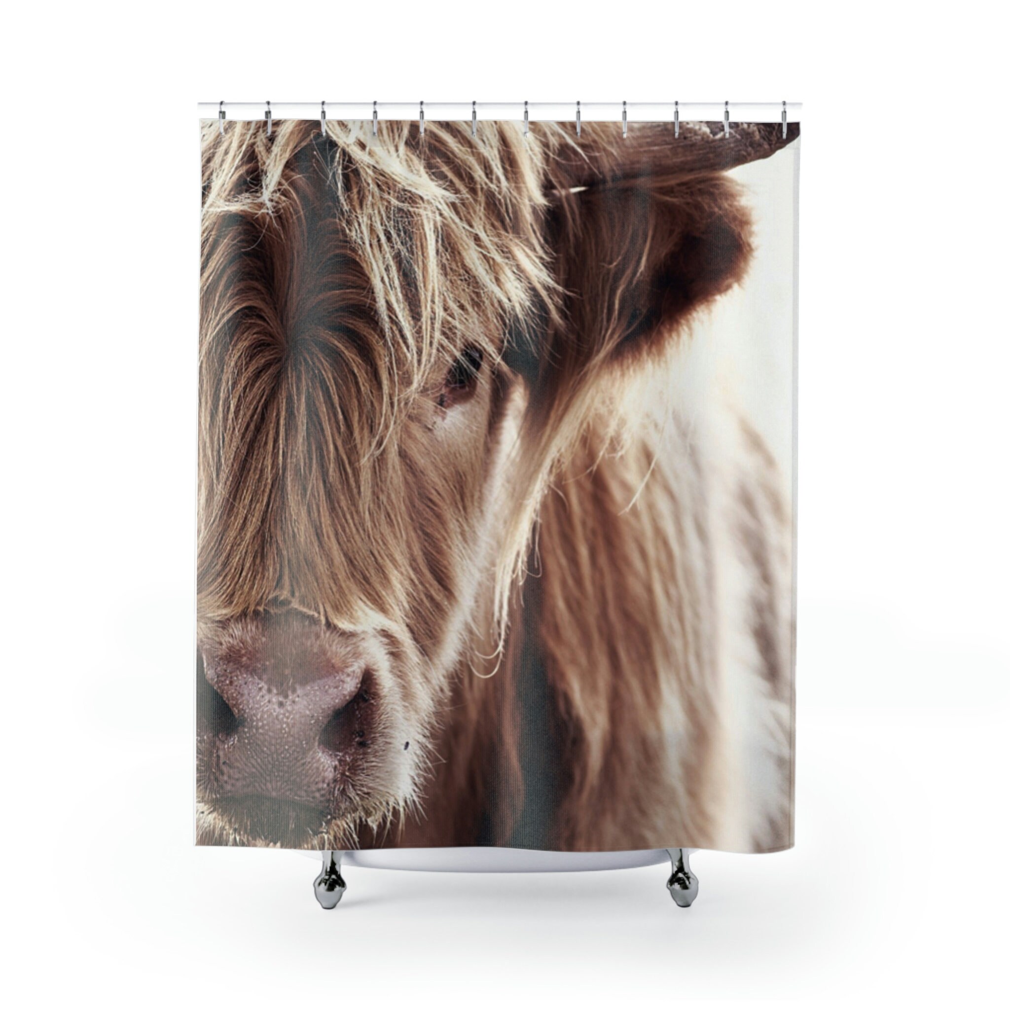 Highland Cow Shower Curtain By Southern Prairies Co