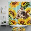 Highland Cow Sunflower Shower Curtain For A Vintage Bathroom