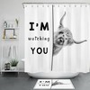 Highland Cow With Funny Words Shower Curtain For A Rustic And Whimsical Bathroom Decor 