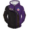 Highway Letter All Over Print Baltimore Ravens Zip Up Hoodie 3D Gifts For Fans