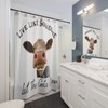 Hilarious Cow Picture Shower Curtain For Farmhouse Bathroom Decor