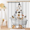 Hilarious Raining Dogs Shower Curtain For Kids Bathroom
