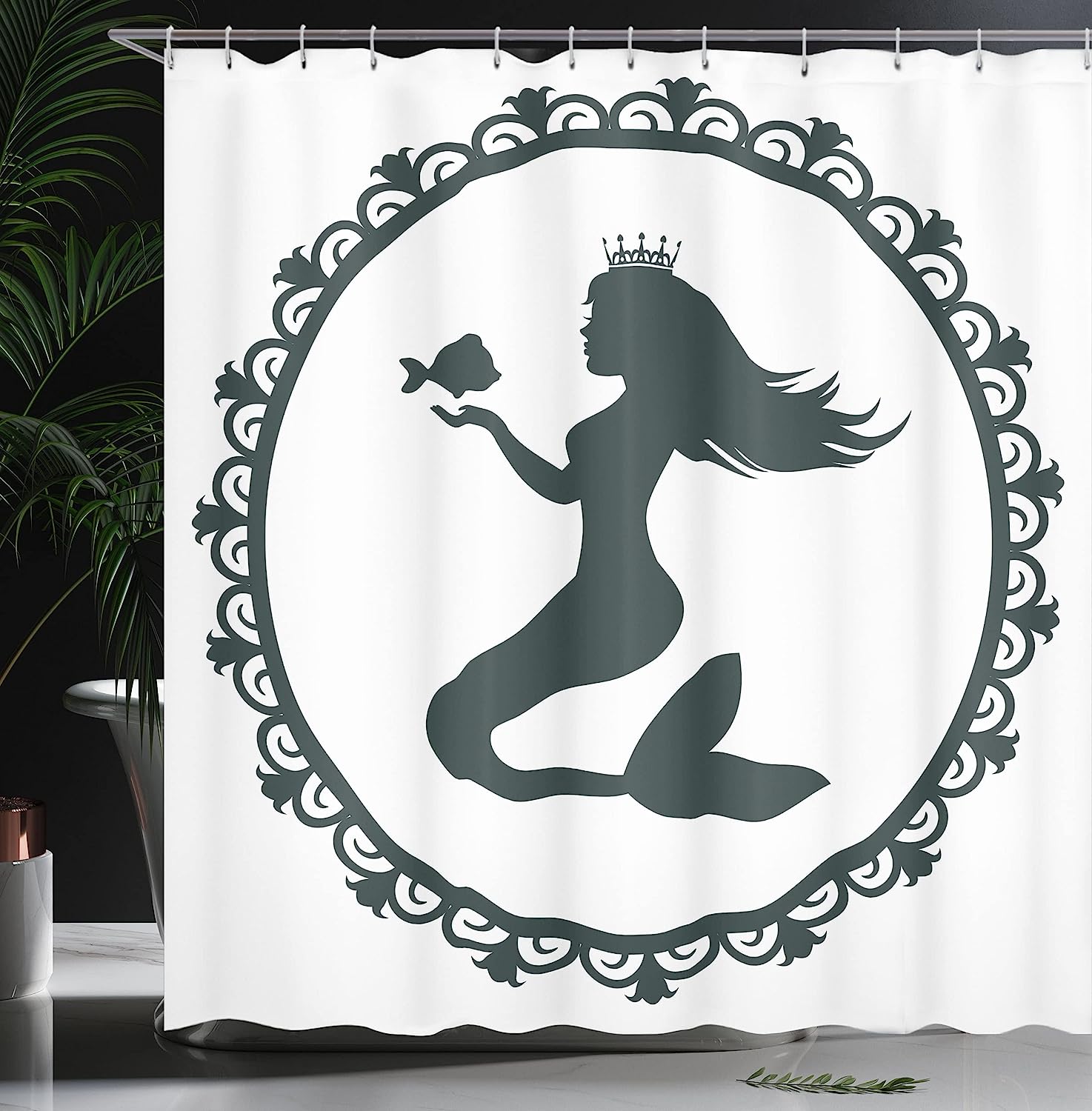 Hipster Chimpanzee With Colorful Geometric Glasses Monkey Shower Curtain, Cloth Fabric Bathroom Decors, Brown Multicolor - Image 3