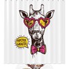 Hipster Giraffe Shower Curtain For Artistic Bathroom Decor
