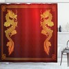 Historic Asian Dragon Shower Curtain For A Sophisticated Bathroom