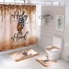 Holy Hood African American Shower Curtain 4 Piece Set