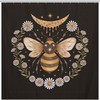 Honey Bee Moon Shower Curtain, Waterproof And Perfect For Bathroom Decoration