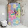 Honey Bee Shower Curtain Waterproof Fabric Design