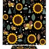 Honey Bee Sunflowers Colorful Shower Curtain With Funny Design, Waterproof Fabric For Bathroom
