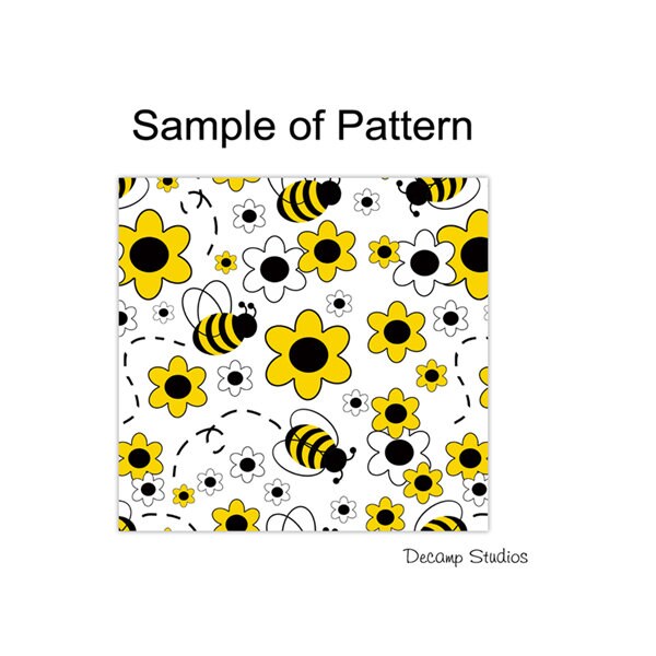 Honey Bumble Bee Shower Curtain with Yellow Floral Design for a Sweet and Charming Bathroom