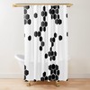 Honeycomb Future Hexagon Shower Curtain In Geometric Futuristic Pattern, Home Bathroom Decorations For Bathtub