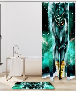Horoscope Scorpio Shower Curtain - African American Zodiac Sign Bathroom Decor