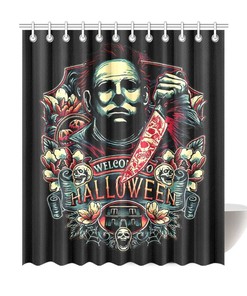 Horror Movie Michael Myers Shower Curtain for a Frightful Bathroom 