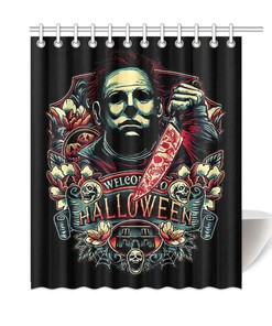 Horror Movie Michael Myers Shower Curtain for a Frightful Bathroom 