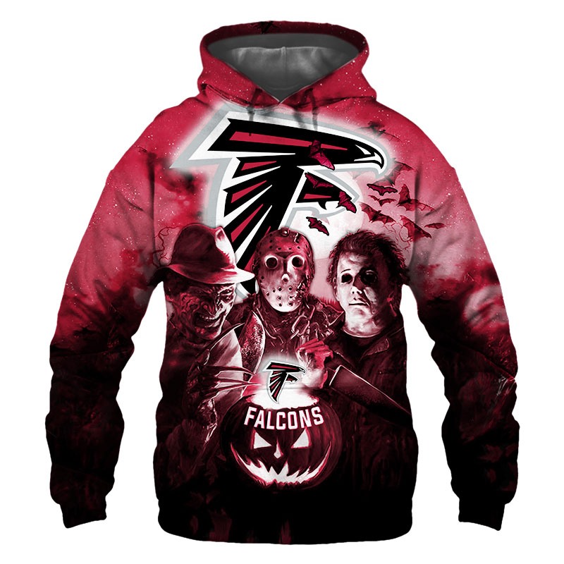 Horror Night Halloween 3D Hoodie For Atlanta Falcons Fans