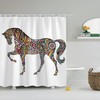 Horse Art Shower Curtain - Art Lovers - Cute Home Decoration - Modern Bathroom Accessory