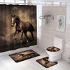 Horse Bathroom Shower Curtain Cover - Clear Plastic