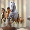 Horse Beauty Shower Curtain - Stunning Scenery for Bathroom Decoration 