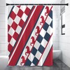 Horse Lover Checker Shower Curtain - Equestrian Themed Bathroom Decor