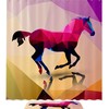 Horse Polygons Shower Curtain Mat - Bathroom Shower Accessory 