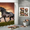 Horse Prairie Animal Print Shower Curtain - New Bathroom Decoration 