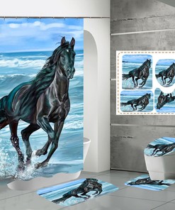 Horse Shower Curtain - Animal Prints