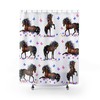 Horse Shower Curtain - Girls Bathroom Decor 
